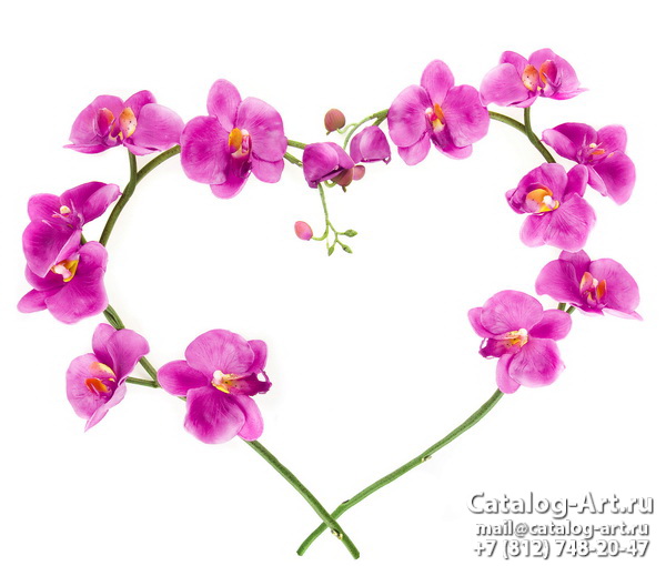 картинки для фотопечати на потолках, идеи, фото, образцы - Потолки с фотопечатью - Розовые орхидеи 36